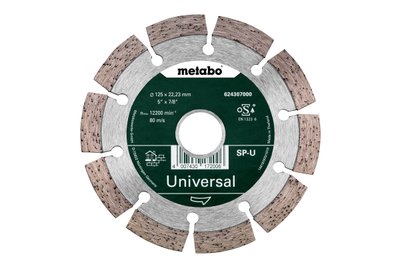 Алмазний диск Metabo 125x22,23 мм (624307000) } фото