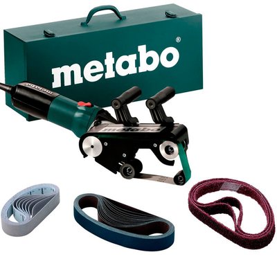Стрічкова шліфувальна машина Metabo RBE 9-60 Set (602183510) } фото