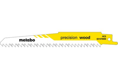 Полотно для шабельних пил Metabo «PRECISION WOOD» 150х1.25 мм 5шт (631470000) } фото