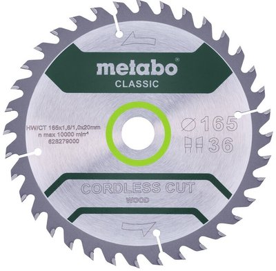 Пильный диск Metabo CordlessCutClassic 165x20 18WZ (628650000)  фото