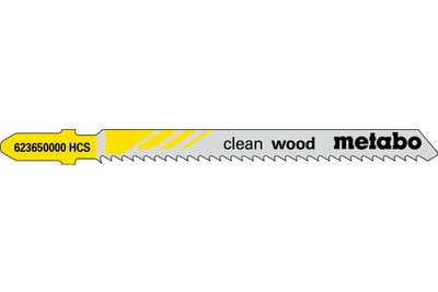 Лобзиковое полотно по дереву Metabo «CLEAN WOOD» 74/2.5 мм 25шт (623608000)  фото