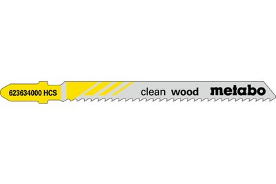 Лобзиковое полотно по дереву Metabo «CLEAN WOOD» 74/2.5 мм 25шт (623691000)  фото