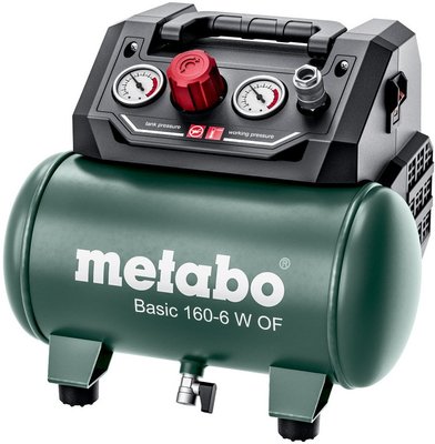 Безмасляный поршневой компрессор Metabo BASIC 160-6 W OF (601501000)  фото