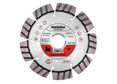 Алмазний відрізний круг Metabo Professional CP 125x22,23 мм (628571000) } фото