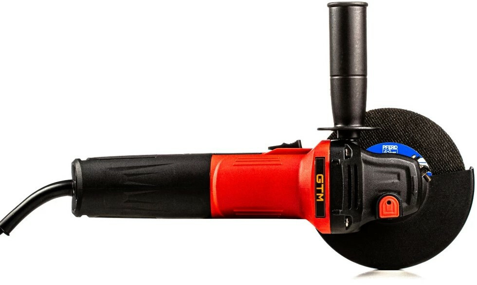 Угловая шлифмашина GTM AG125/850T в работе