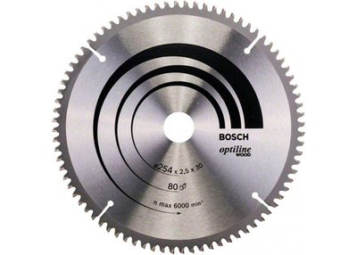 Пильный диск 254х30 Bosch Optiline Wood (254х30) (2608640437)  фото