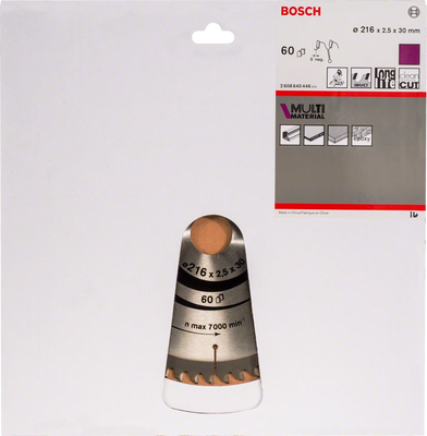 Пильний диск Bosch MULTI MATERIAL 216х30 (2608640446) } фото