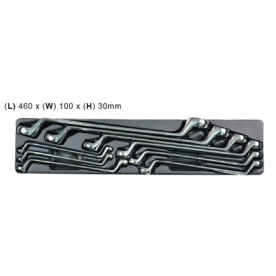 Набір накидних ключів Whirlpower A-PB05 6-27 мм 9 шт (223311) 223311 фото