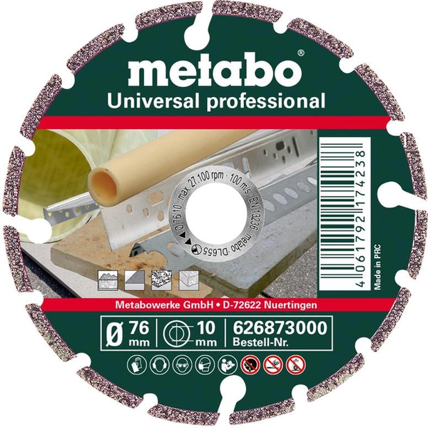 Алмазний диск Metabo Professional UP 76x10 мм (626873000) 626873000 фото