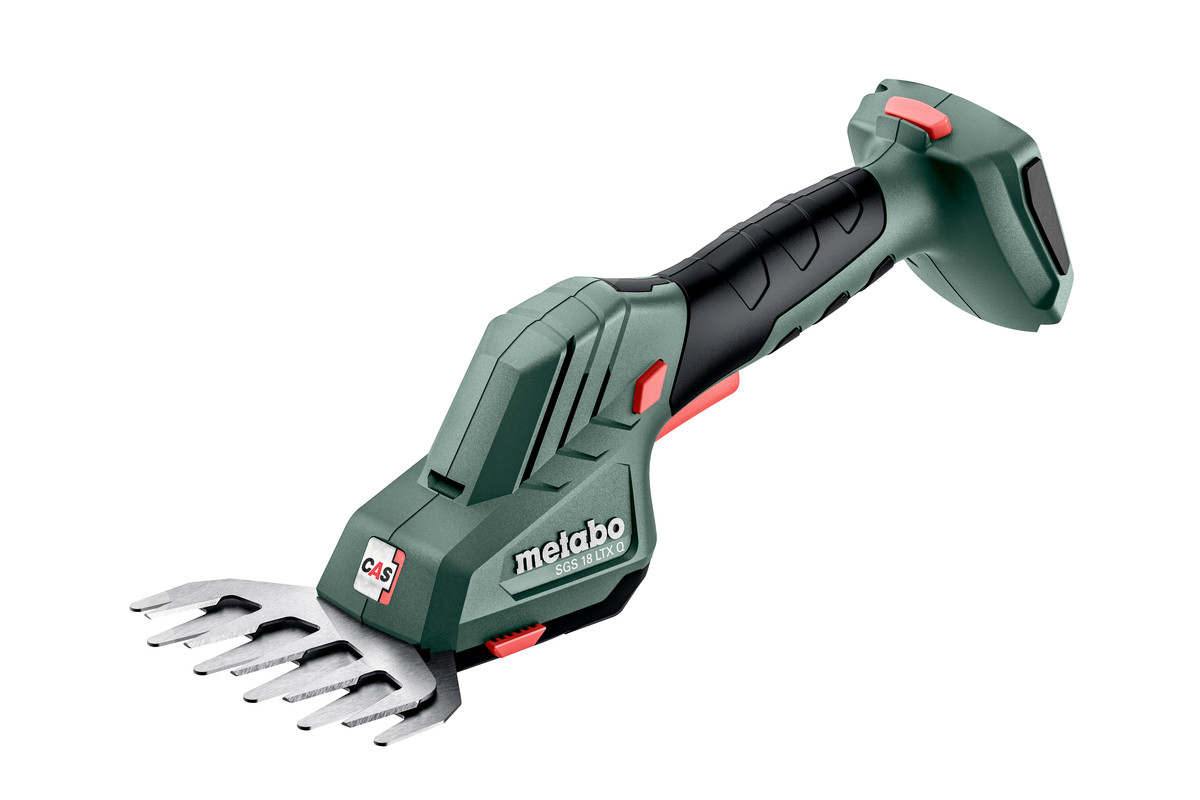 Боковий вигляд акумуляторного кущоріза Metabo