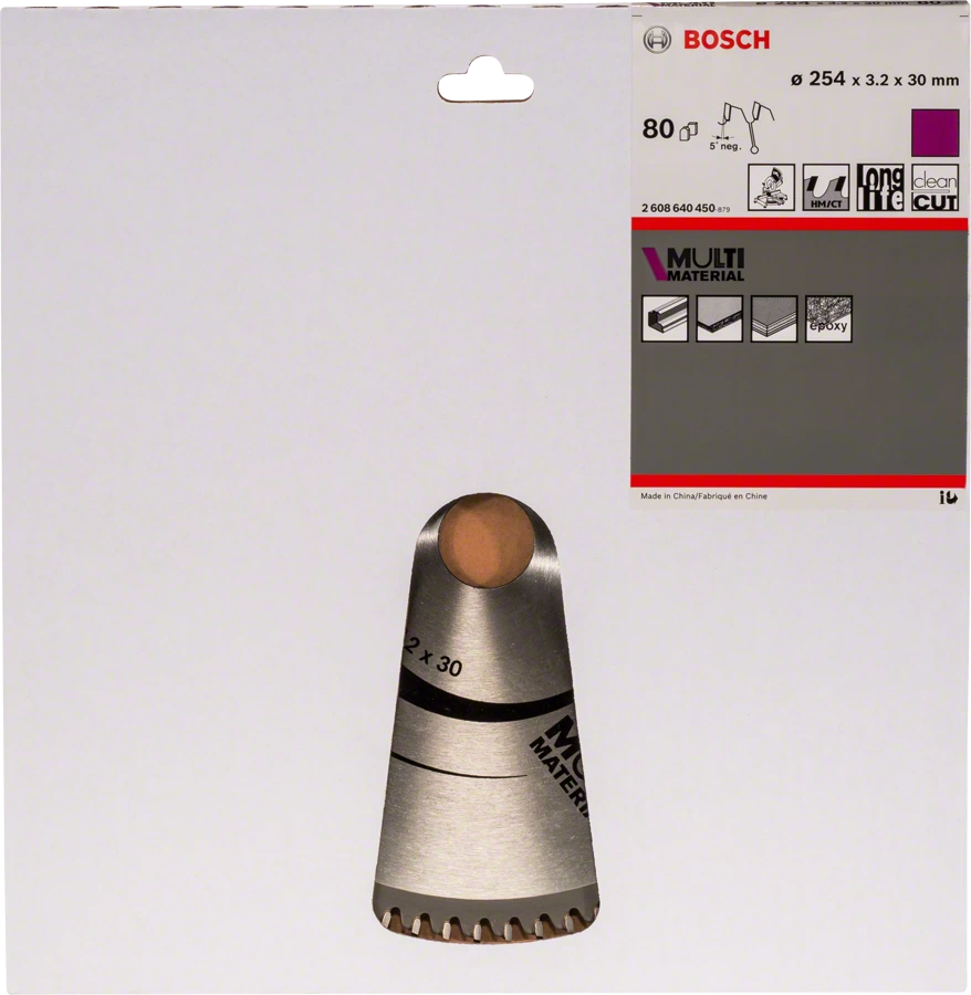 Пильний диск Bosch MULTI MATERIAL у розрізі