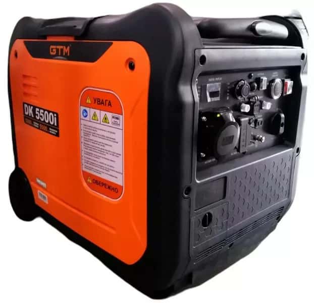 Інверторний генератор GTM DK5500i панель управління