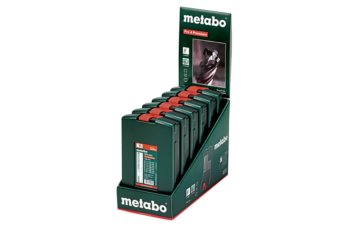 Набор буров Metabo SDS-PLUS P4P в упаковке