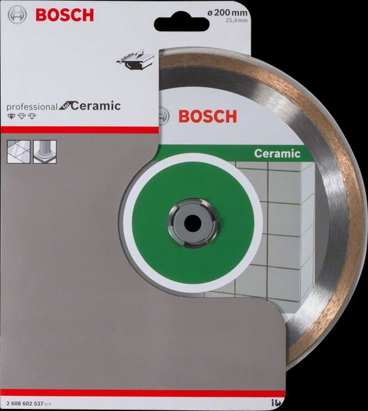 Диск алмазний відрізний Bosch Standart for Ceramic (200х25.4 мм) (2608602537) } фото