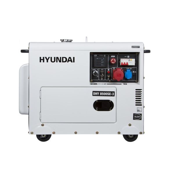 Дизельний генератор Hyundai DHY 8000SE-3 } фото