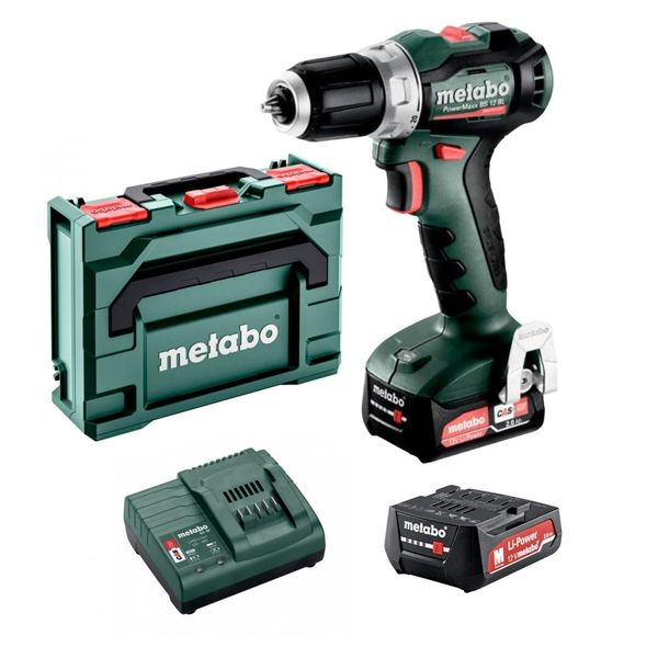 Акумуляторний дриль-шуруповерт Metabo POWERMAXX BS 12 BL (601044500) } фото