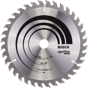 Пильний диск Bosch OPTILINE WOOD 190х30 (2608640616) } фото