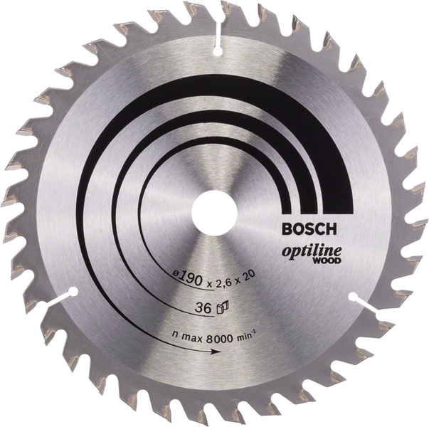 Пильный диск Bosch OPTILINE WOOD 190х30 (2608640616)  фото