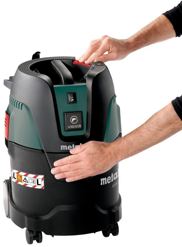 Будівельний пилосос Metabo ASA 25L PC збоку