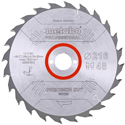 Пильный диск Metabo HW/CT 216x30 48 WZ 5 (628041000)  фото