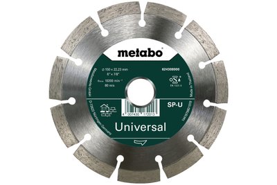 Алмазний відрізний круг Metabo SP-U 150х22,23 мм (624308000) } фото