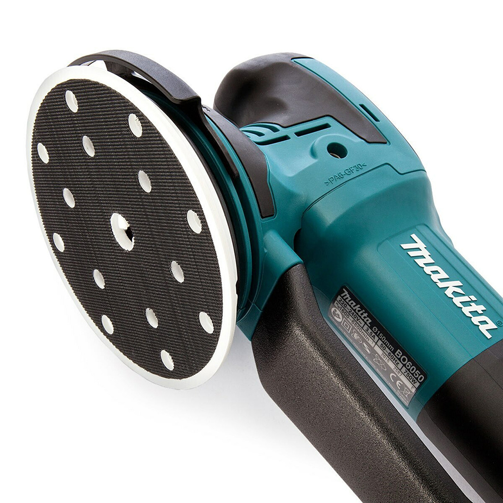 Эксцентриковая шлифмашина Makita BO6050J вид сбоку