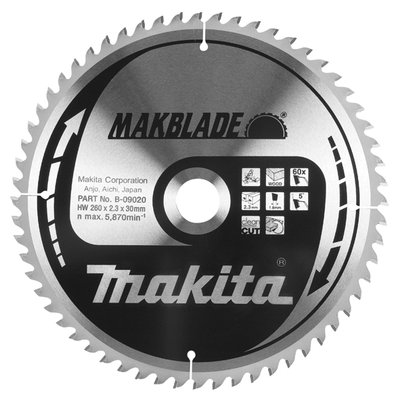 Пильный диск по дереву Makita MAKBlade 216x30 40T B-08872 фото