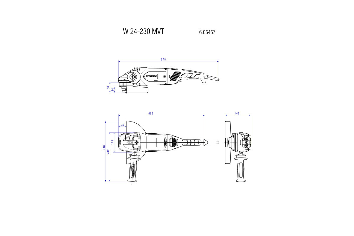 Рукоятка УШМ Metabo