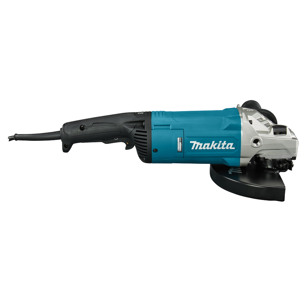 Мощная болгарка Makita на рабочем столе