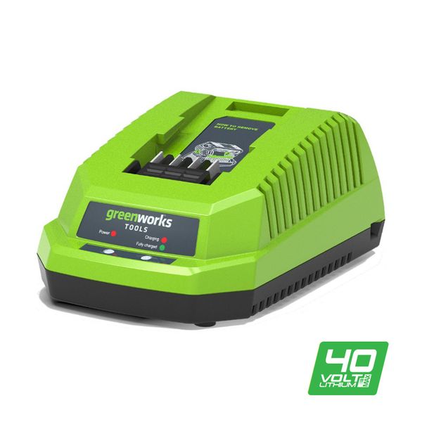 Зарядное устройство Greenworks G40C/G40UC (40 В, 2-4 А*ч)  фото