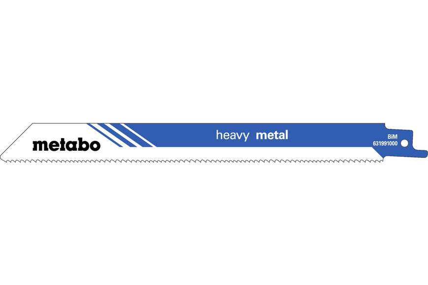 Полотно для шабельних пил Metabo «HEAVY METAL» 200х1.25 мм 5шт (631991000) } фото