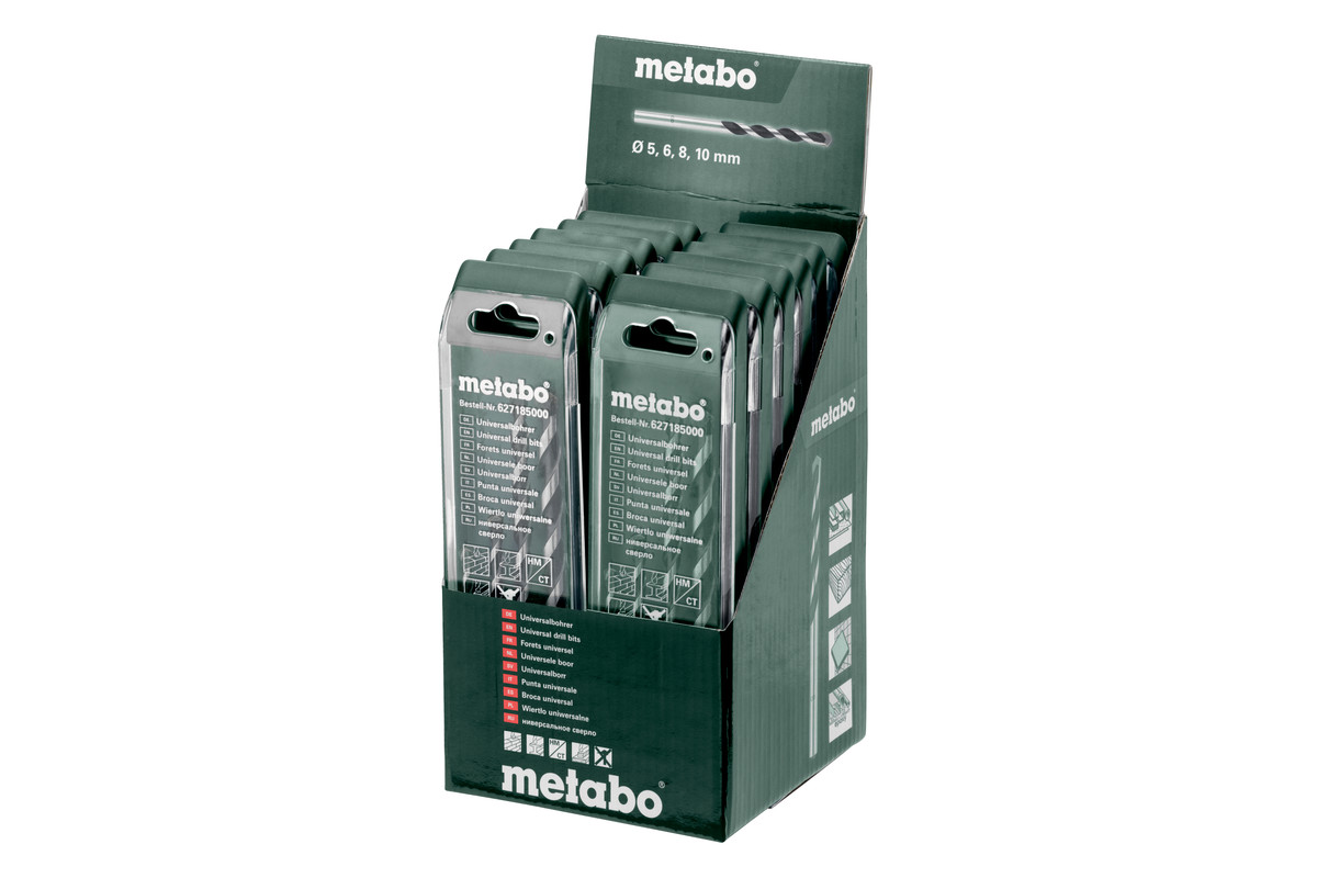 Набор универсальных свердел Metabo в упаковці