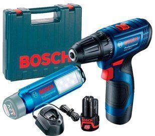 Дриль-шуруповерт Bosch GSR 120-LI + GLI 12V-300 (06019G8004) } фото