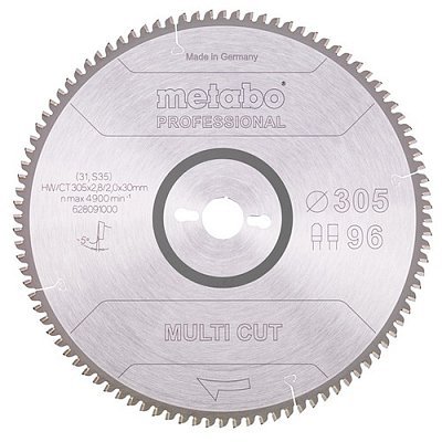 Пильный диск Metabo HW/CT 305x30 96 FZ/TR 5 (628091000)  фото