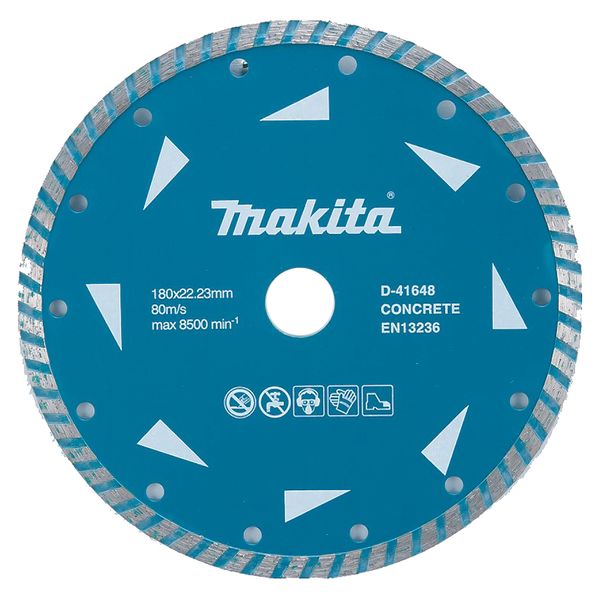 Алмазний диск Makita по бетону 180х22.23мм (D-41648) } фото