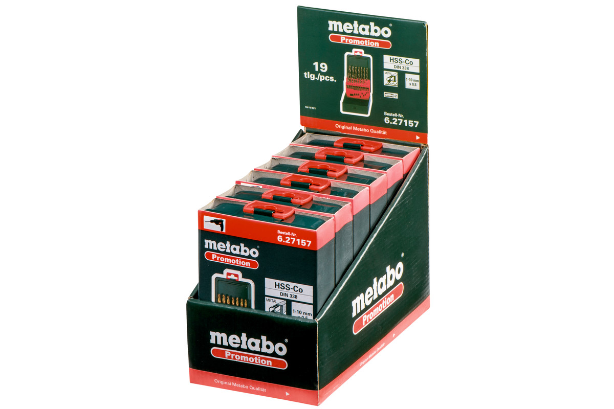 Набір свердел Metabo HSS-Co SP у кейсі