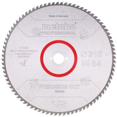 Пильный диск Metabo HW/CT 315x30 84 WZ 5 (628225000)  фото
