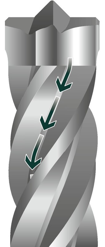 Бур Metabo SDS-MAX P4P вид спереди