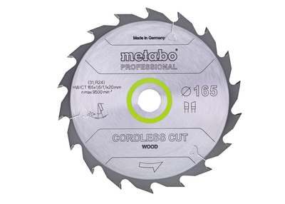 Пильный диск Metabo CordlessCutProf 165x20 36WZ (628295000)  фото