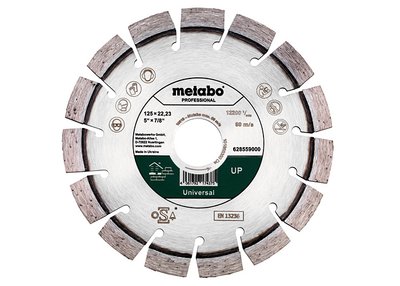 Алмазный отрезной круг Metabo Professional UP 125x22,23 мм (628559000)  фото