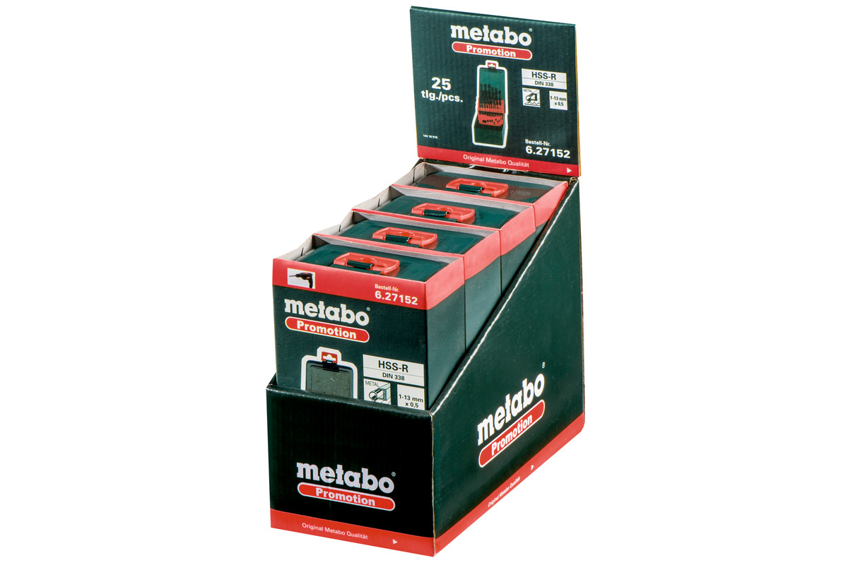 Упаковка набору свердел Metabo