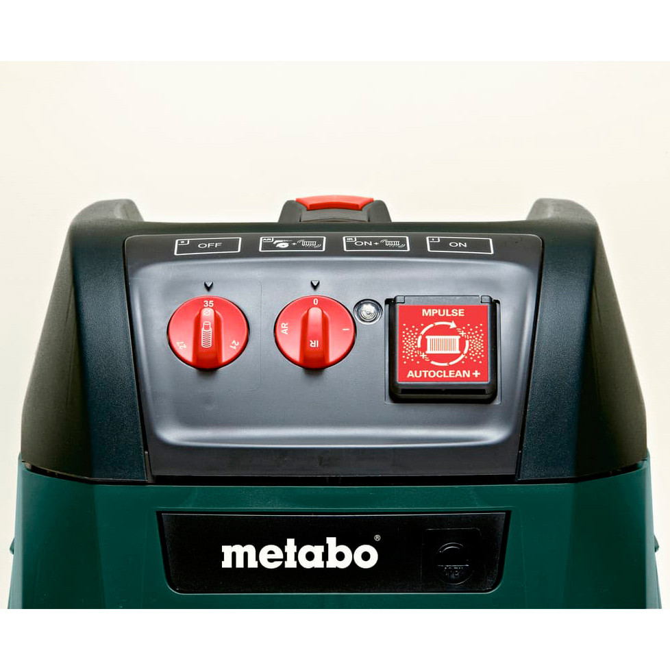 Фронтальный вид пылесоса Metabo ASR 35 H ACP