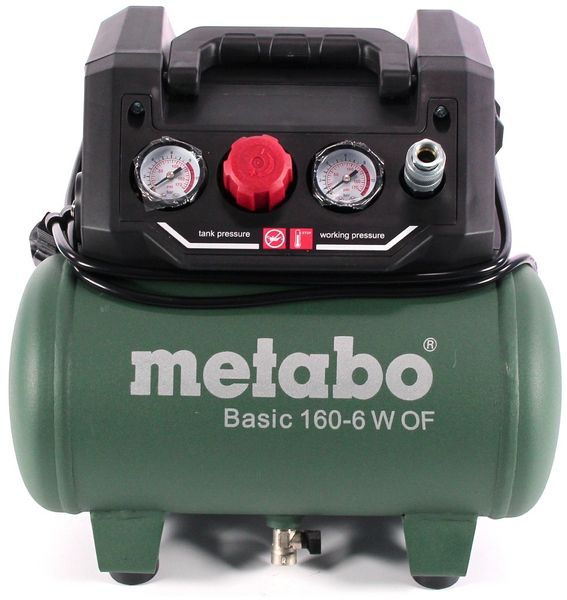 Безмасляний поршневий компресор Metabo BASIC 160-6 W OF (601501000) 601501000 фото