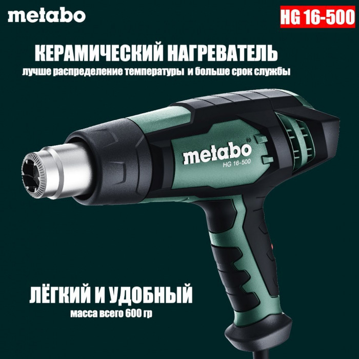 Строительный фен Metabo с насадками