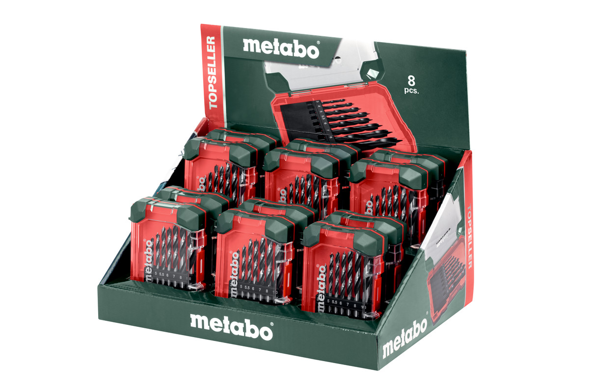 Набір свердел Metabo SP 8 шт у кейсі