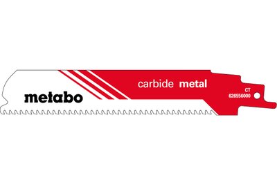 Полотно для сабельных пил Metabo «CARBIDE METAL» 150х1.25 мм 1шт (626556000)  фото