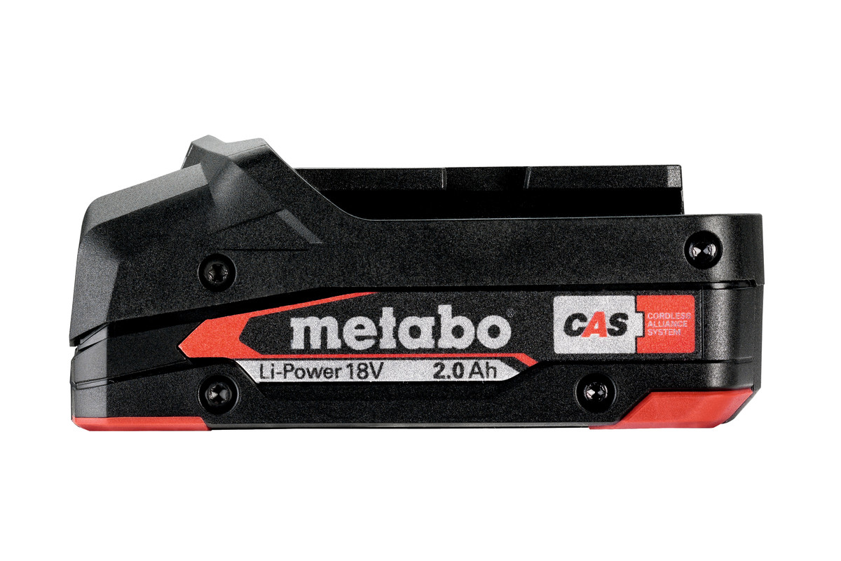 Боковой вид аккумулятора Metabo