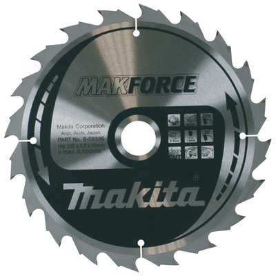 Пильний диск Makita MAKForce по дереву 160x20мм 24Т } фото