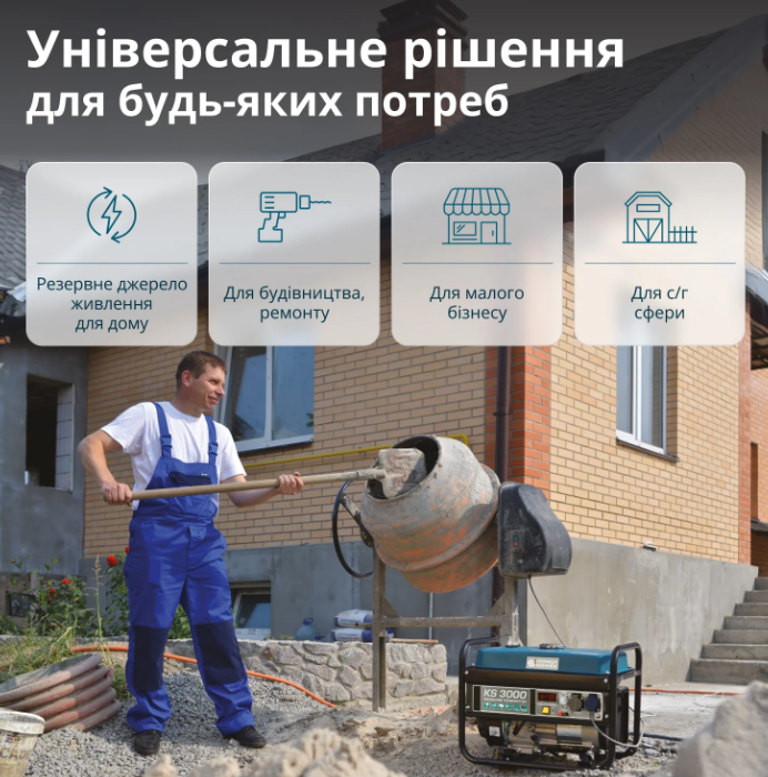 Бензиновый генератор Konner&Sohnen KS 3000 панель управления