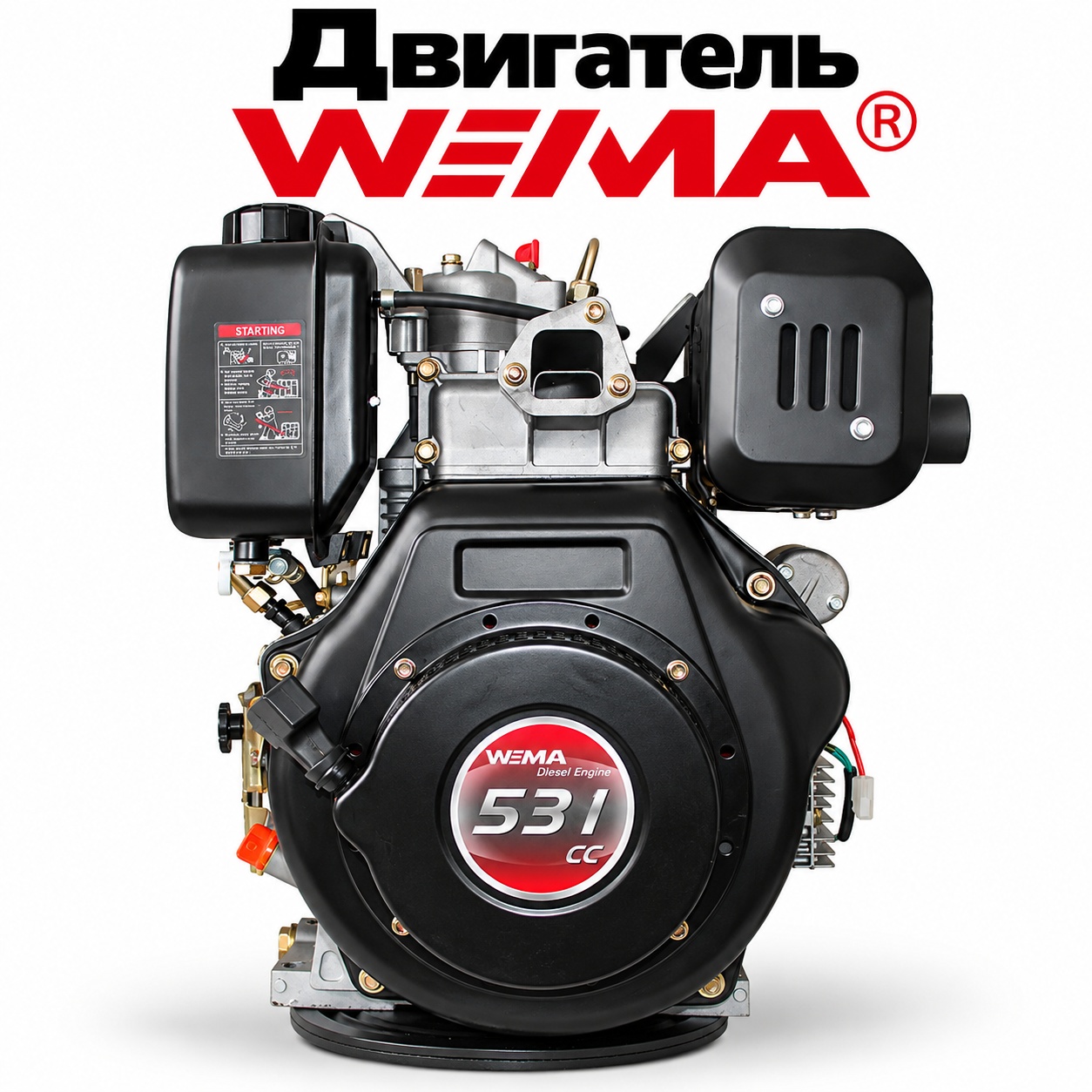 Дизельный двигатель Weima WM195FE-F2